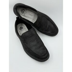 Clarks Men's Loafers Size 11M Black Slip-On Moc Casual Shoe‎ Lightweight